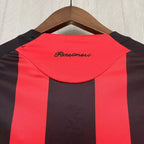 Camisa Retrô Milan 2008/09 Masculino Vermelha e Preta