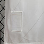 Camisa Retrô Real Madrid I Home 2017/18 Manga Longa Masculino Branco