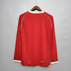 Camisa Retrô Manchester United Manga Longa 2006/07 Masculino Vermelho