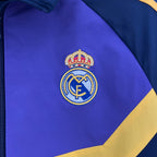 Jaqueta Corta Vento Real Madrid Dupla Face 2023/24 - Azul Escuro