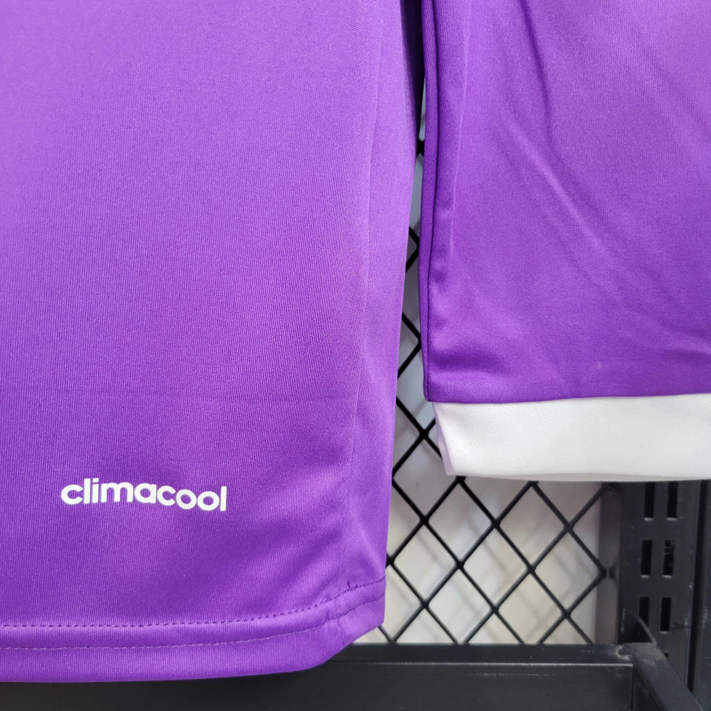 Camisa Retrô Real Madrid II Away 2016/17 Masculino Roxo