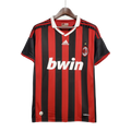 Camisa Retrô Milan I 2009/10 Vermelho e Preto