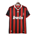 Camisa Retrô Milan I 2009/10 Vermelho e Preto