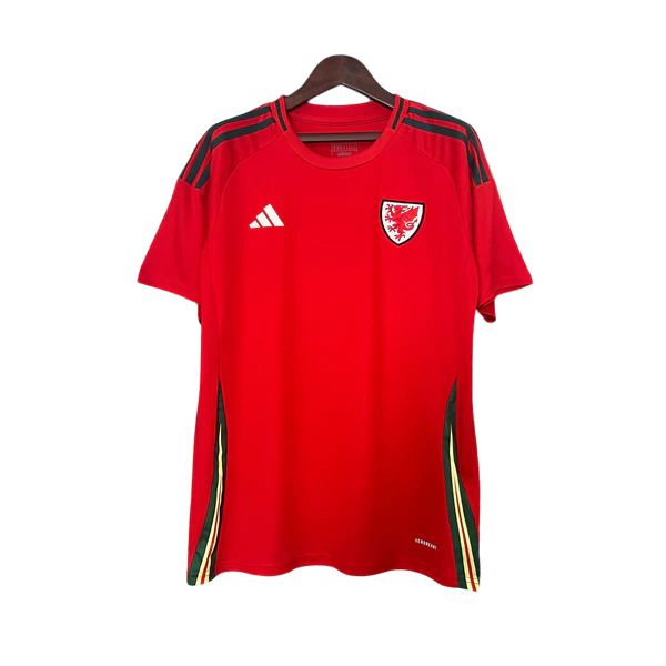 Camisa País de Gales Home 24/25 - Torcedor Masculina Lançamento