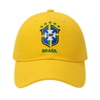 Boné Brasil Copa do Mundo Aba Curva Unissex Ajustável