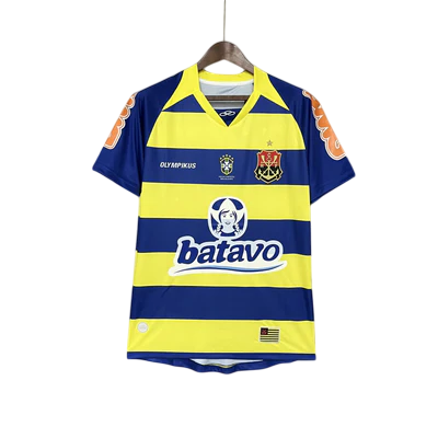 Camisa Flamengo III 2010 - Versão Retrô Batavo Amarelo e Azul