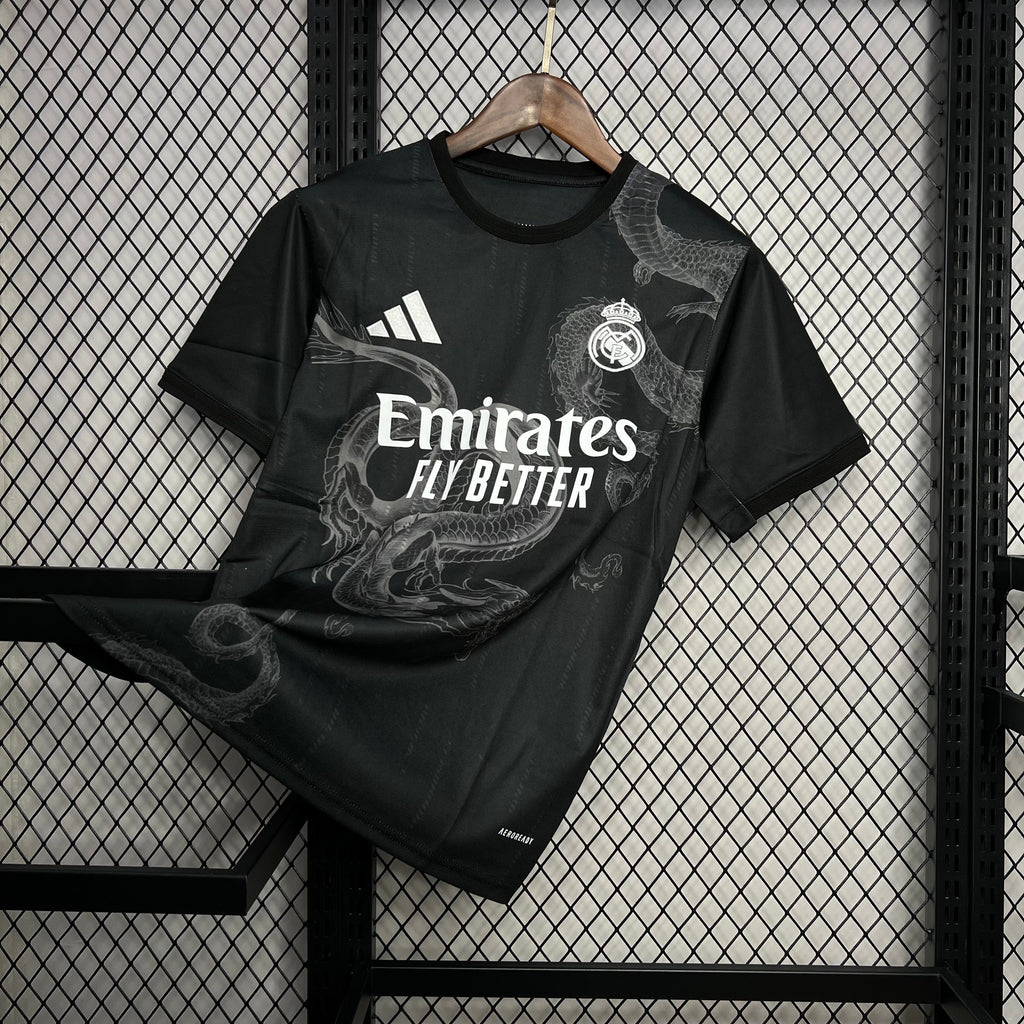 Camisa Real Madrid Edição Especial Preta 24/25 - Torcedor Masculina Lançamento