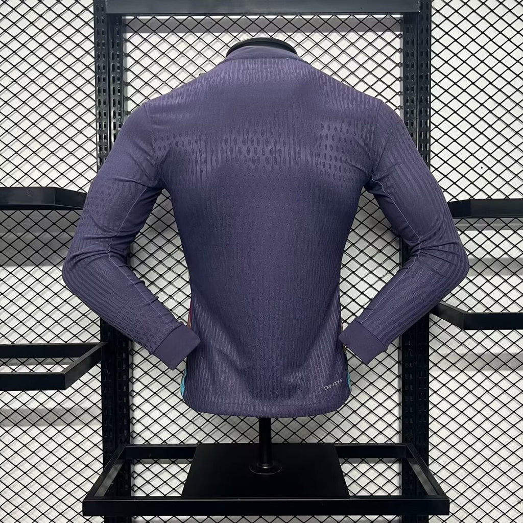 Camisa Inglaterra Away Manga Comprida 24/25 - Versão Jogador