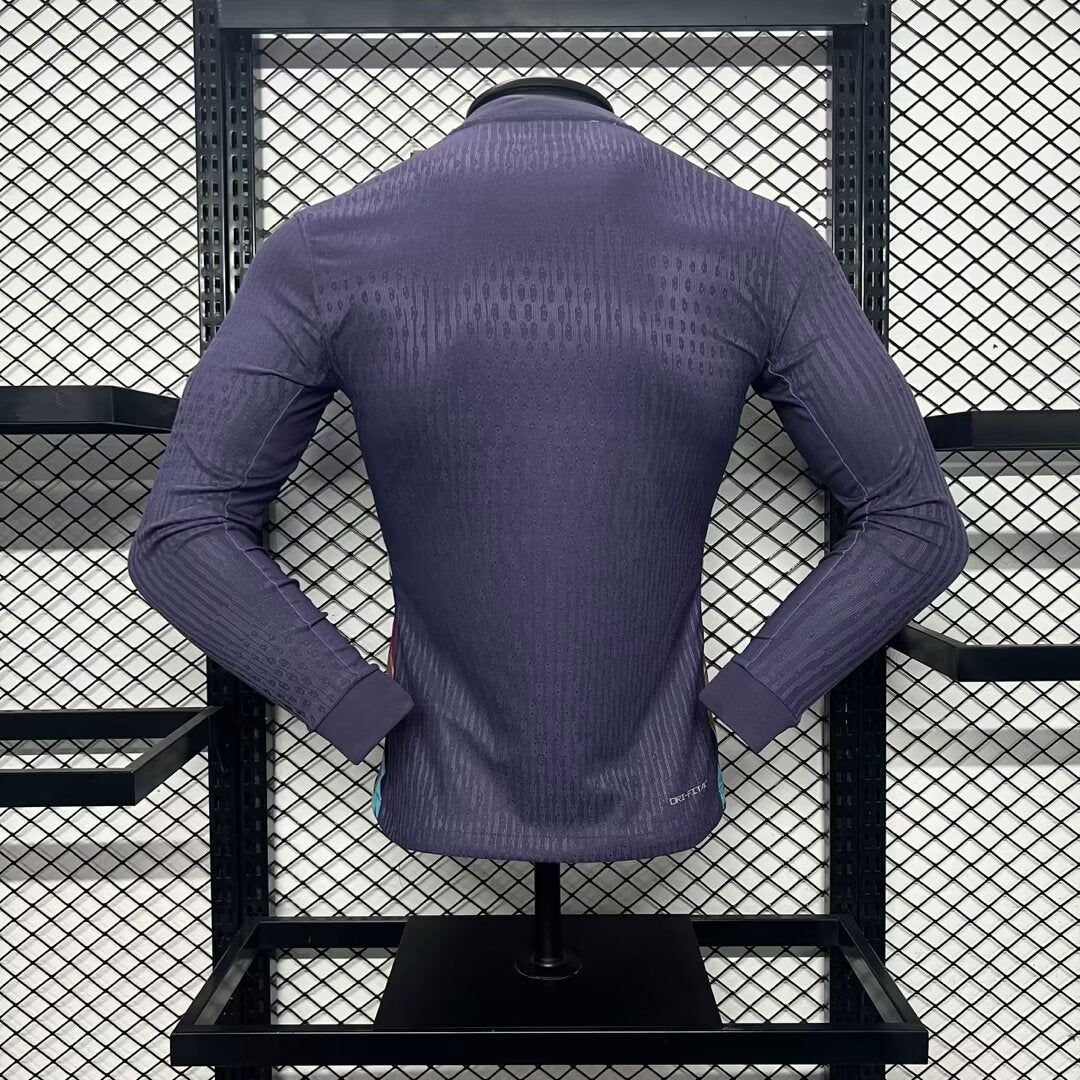 Camisa Inglaterra Away Manga Comprida 24/25 - Versão Jogador