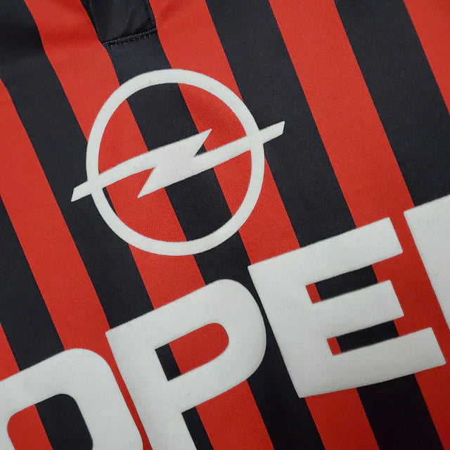 Camisa Milan Retrô 1999/2000 Vermelha e Preta