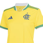 Camisa Flamengo 2026/27 Verde Amarela Copa do Mundo - Feminina