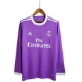 Camisa Retrô Real Madrid II Away 2016/17 Masculino Roxo