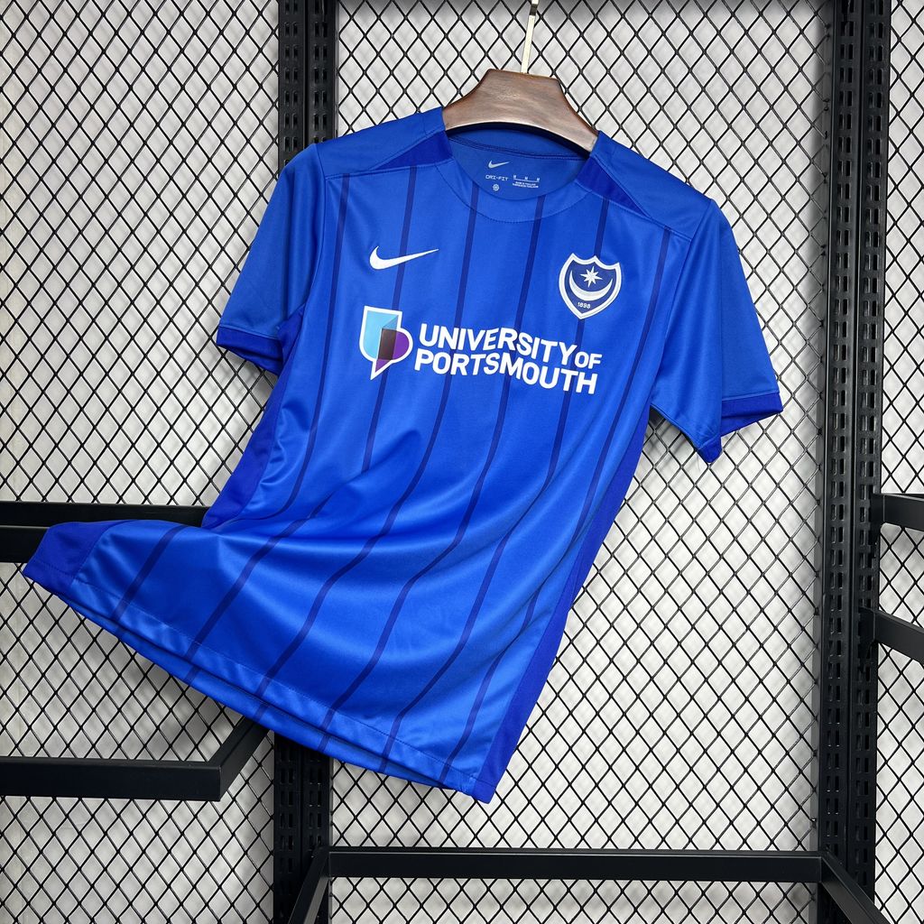 Camisa Portsmouth Home 24/25 - Torcedor Masculina Lançamento