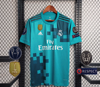 Camisa Retrô Real Madrid II Away 2017/18 Masculino Azul