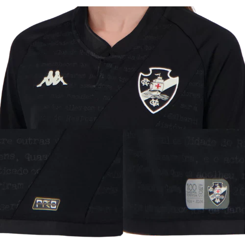 Camisa Vasco III Preta 24/25 - Feminina