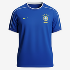 Camisa Retrô Seleção Brasileira II Away 1998/99 Masculino Azul