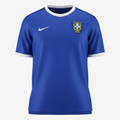 Camisa Retrô 2006 Seleção Brasileira Away Masculina - Azul