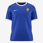 Camisa Retrô 2006 Seleção Brasileira Away Masculina - Azul