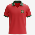 Camisa Portugal Home 1972 Retrô- Vermelha
