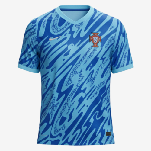 Camisa Portugal Goleiro Azul 24/25 - Versão Torcedor Masculina