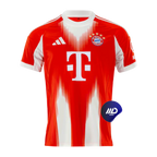Camisa Bayern de Munique Home 25/26 - Torcedor Masculino - Vermelho e Branco
