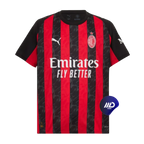 Camisa AC Milan Home 25/26 - Torcedor Masculino - Vermelho e Preto