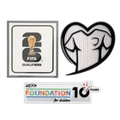 Kit Patches Copa do Mundo 2026 Qualifiers Play With Heart & FOUNDATION