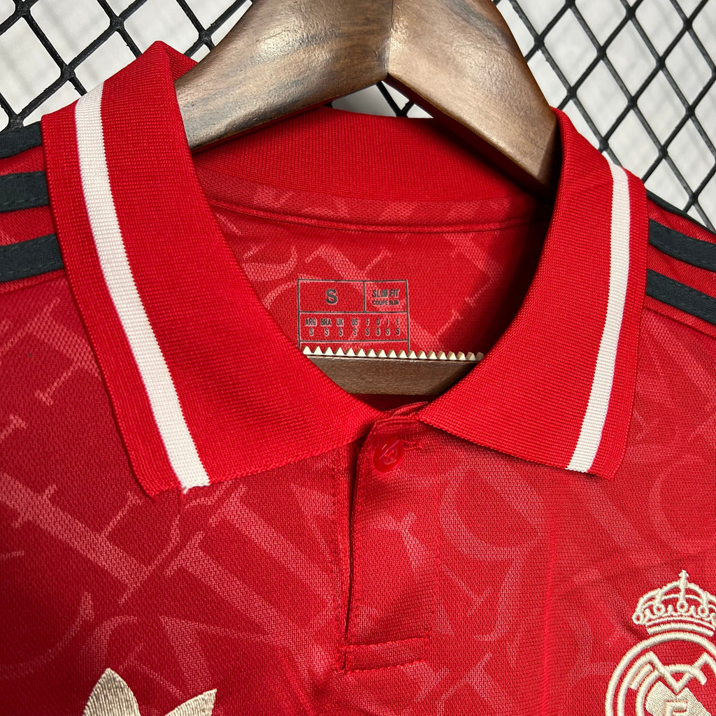 Camisa Real Madrid Vermelha 24/25 - Torcedor Masculina Lançamento