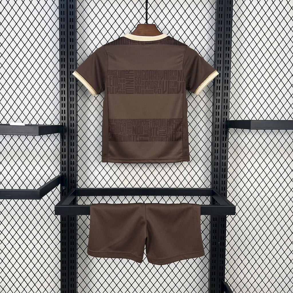 Conjunto Infantil Flamengo Identidade Edição Especial Consciência Negra 24/25