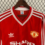 Camisa Retrô Manchester United Manga Longa - 86/88 Vermelho