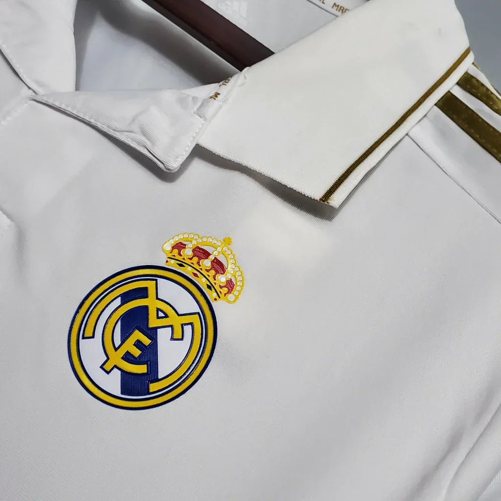Camisa Retrô Real Madrid I Home 2011/12 Masculino Branco