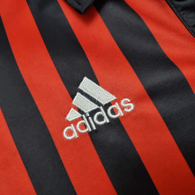 Camisa Milan Retrô 1999/2000 Vermelha e Preta