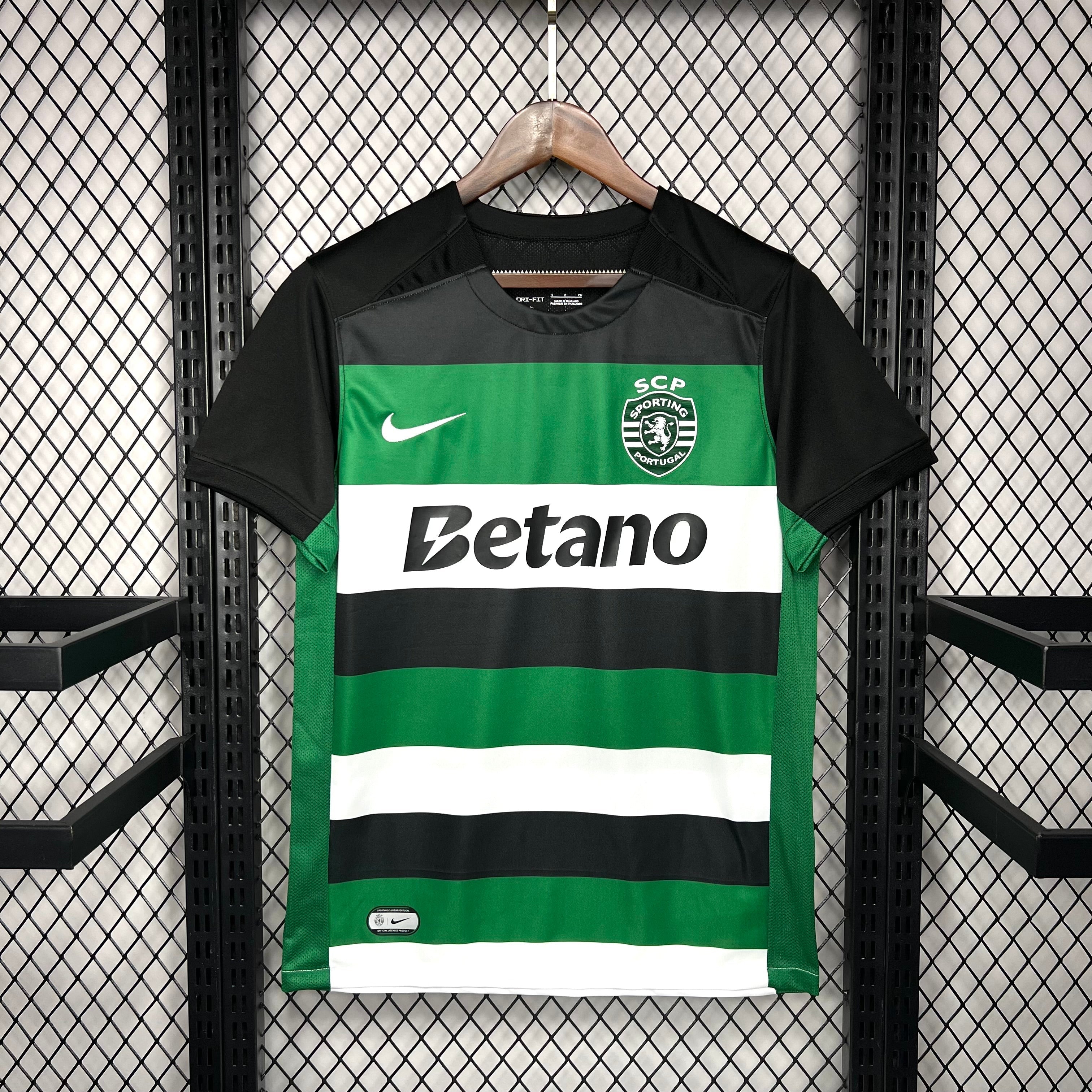 Camisa Sporting Titular 24/25 - Torcedor Masculina Lançamento