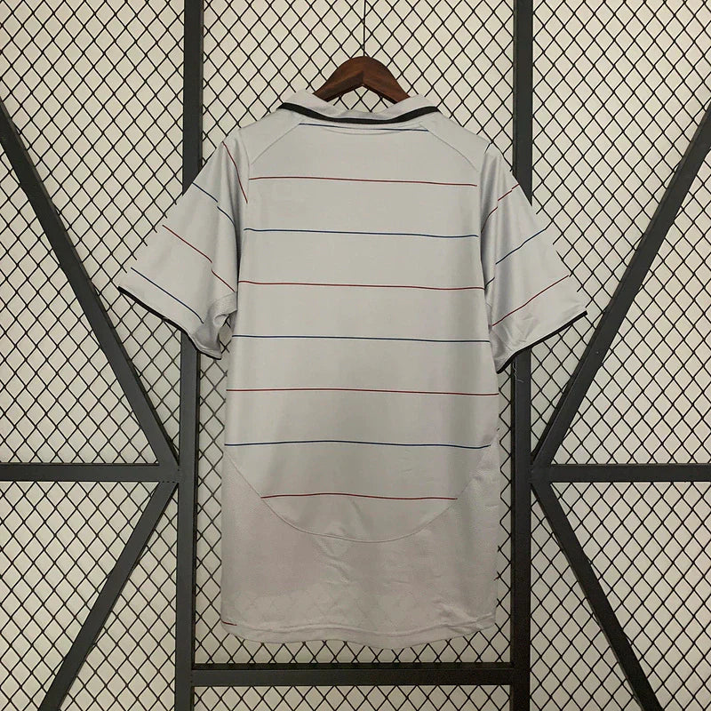 Camisa Retrô Barcelona 2003/04 Masculino Cinza