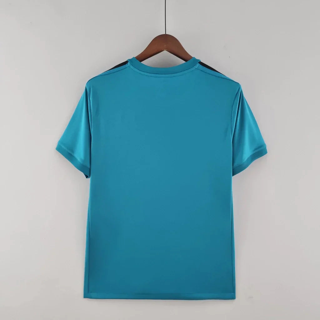 Camisa Retrô Real Madrid II Away 2017/18 Masculino Azul