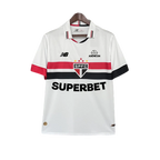 Camisa São Paulo Titular 24/25 - Torcedor Masculina Lançamento + Patrocínios