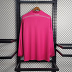 Camisa Retrô Real Madrid Manga Longa III Third 2014/15 Masculino Rosa