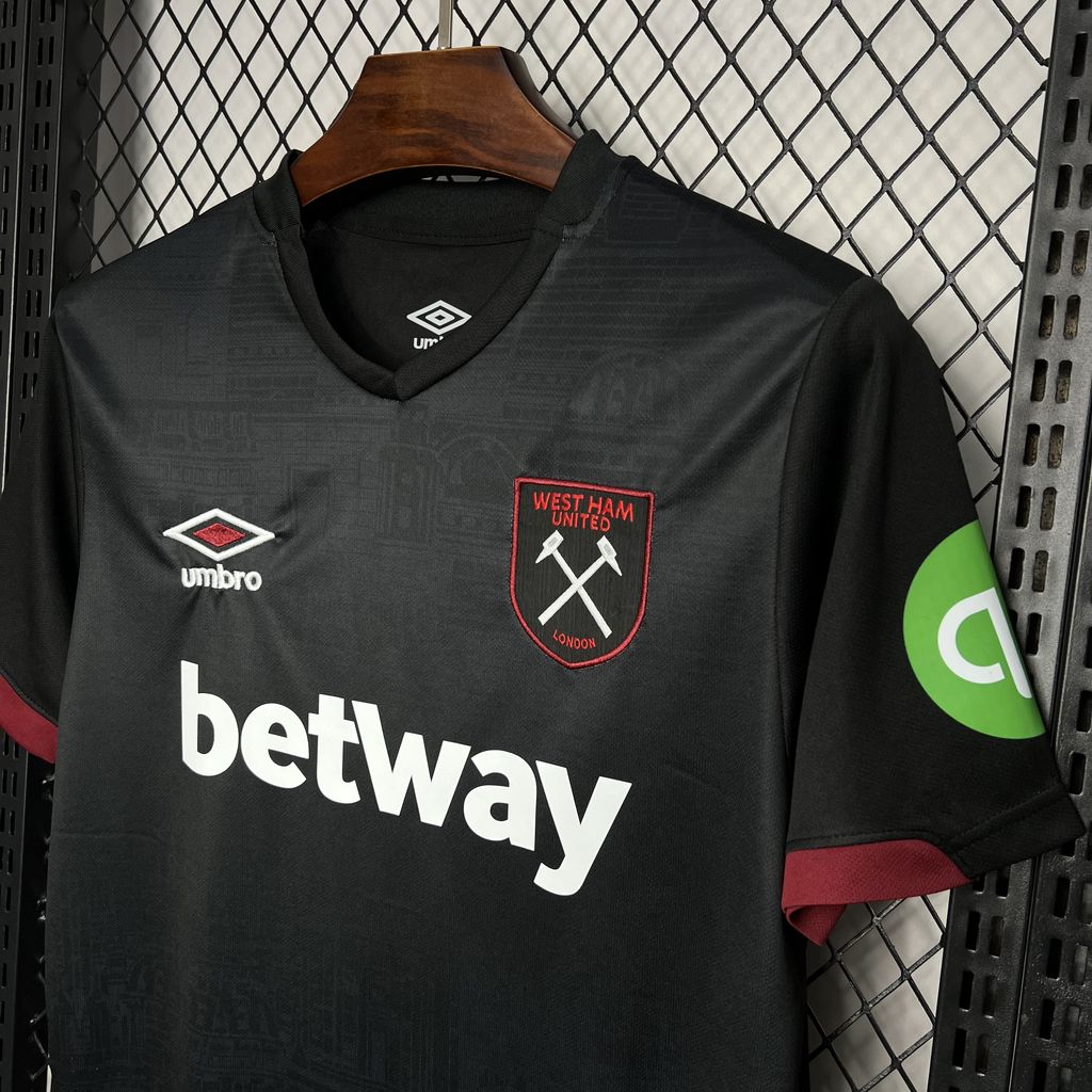 Camisa West Ham Home 24/25 - Versão Torcedor