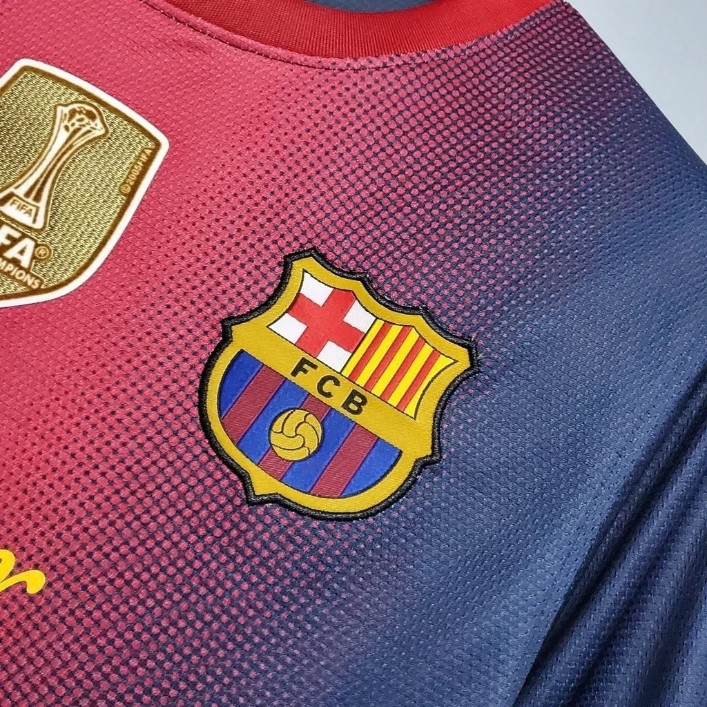 Camisa Retrô Barcelona 2012/13 Masculino Azul Grená