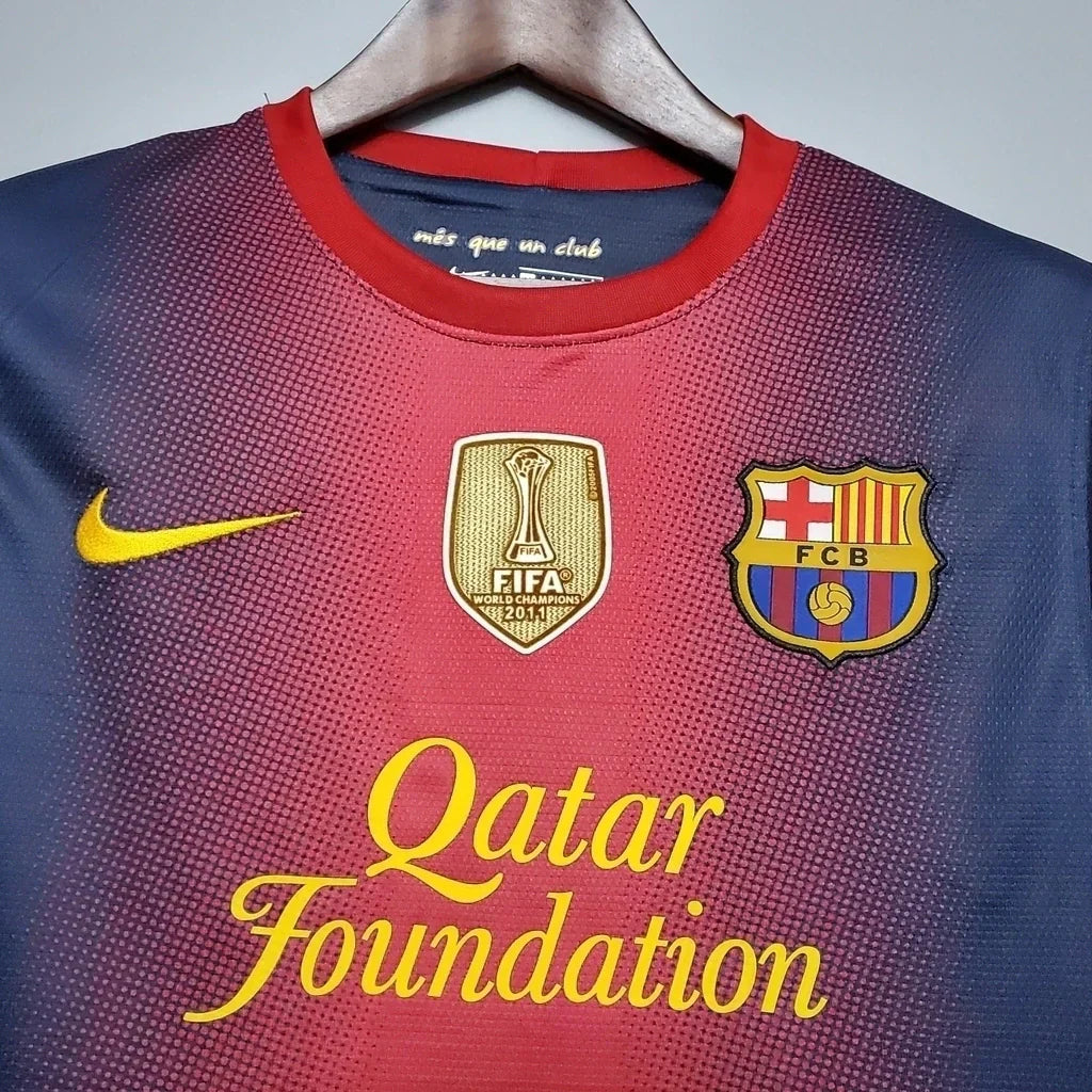 Camisa Retrô Barcelona 2012/13 Masculino Azul Grená
