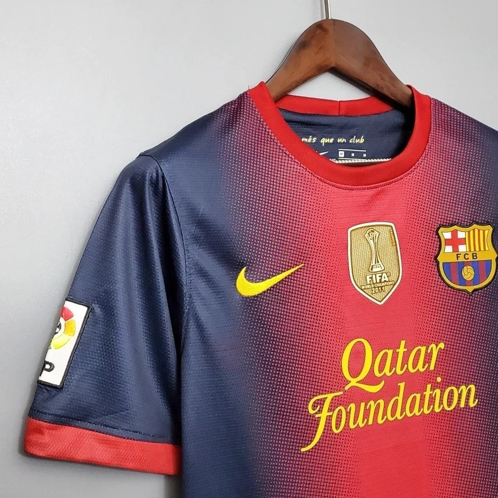 Camisa Retrô Barcelona 2012/13 Masculino Azul Grená