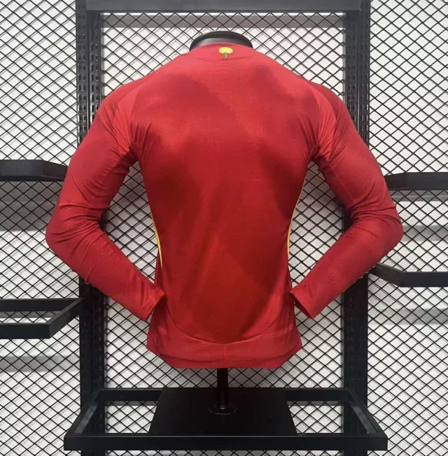 Camisa Espanha Home Manga Comprida 24/25 - Versão Jogador