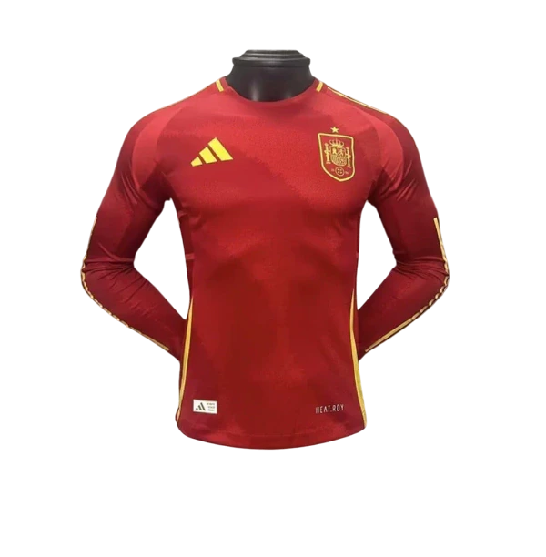 Camisa Espanha Home Manga Comprida 24/25 - Versão Jogador