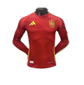 Camisa Espanha Home Manga Comprida 24/25 - Versão Jogador