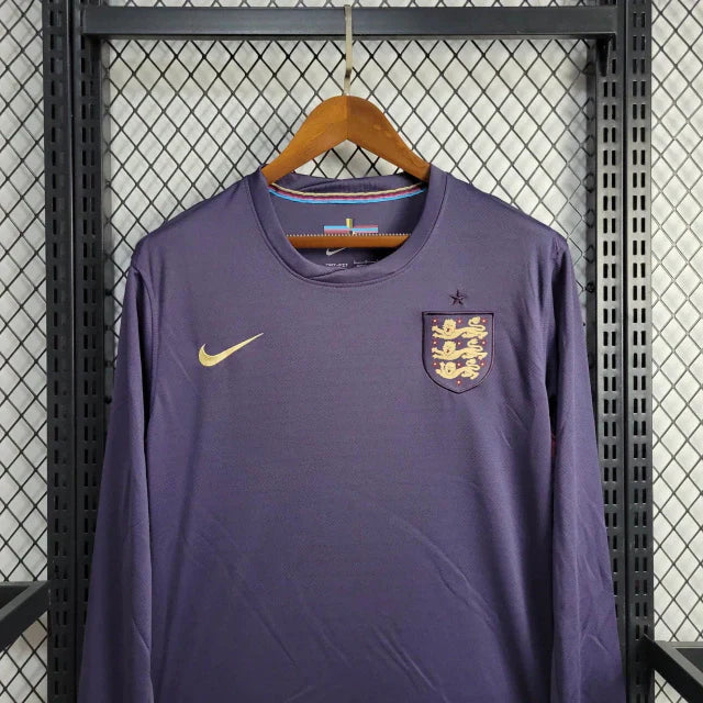 Camisa Inglaterra Away Manga Comprida 24/25 - Torcedor Masculina