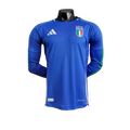 Camisa Itália Home Manga Comprida 24/25 - Versão Jogador