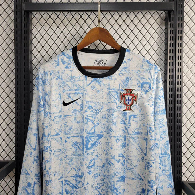 Camisa Portugal Away Manga Comprida 24/25 - Versão Torcedor Masculina