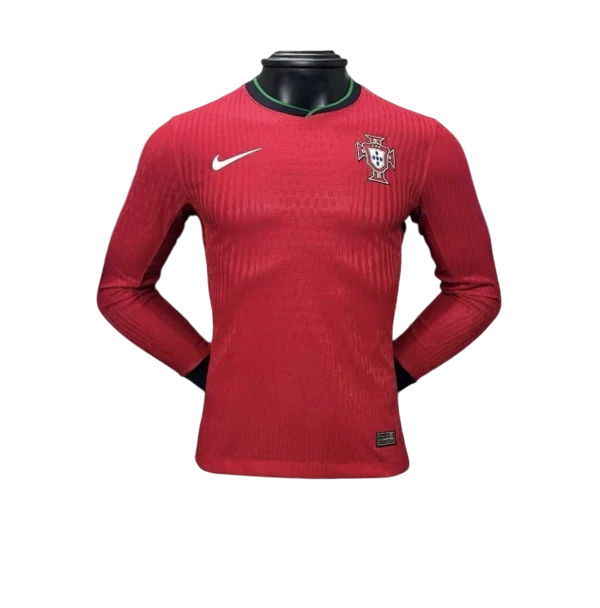 Camisa Portugal Home Manga Comprida 24/25 - Versão Jogador