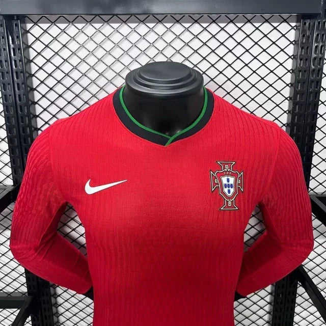 Camisa Portugal Home Manga Comprida 24/25 - Versão Jogador