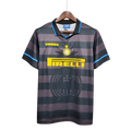 Camisa Retrô Inter de Milão II Away 1997/98 Masculina Preto e Cinza